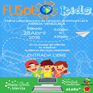 Evento Flisol Kids Mérida Venezuela